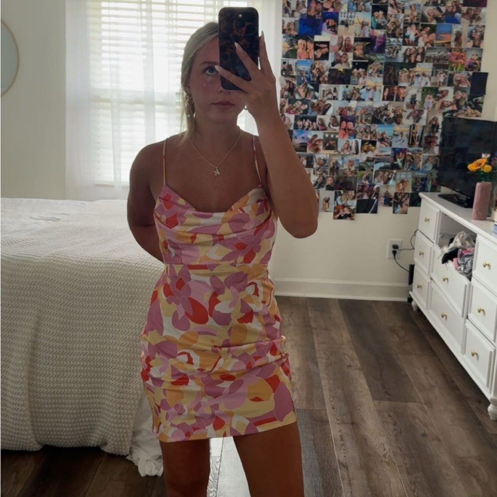 Floral Spaghetti Strap Dress